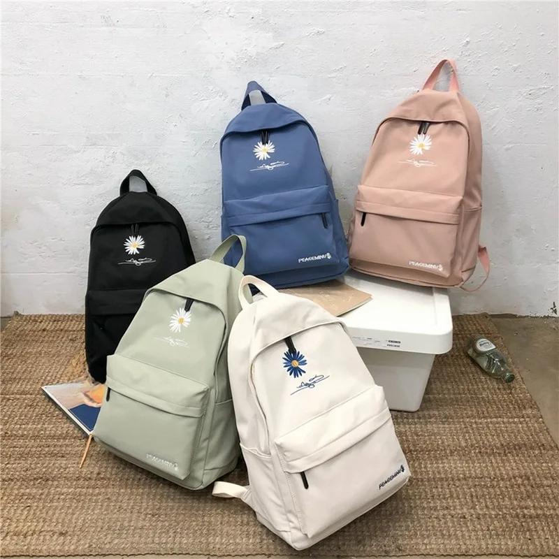 High School Bags for Girl Teenage College Student Schoolbag Light Backpack Women