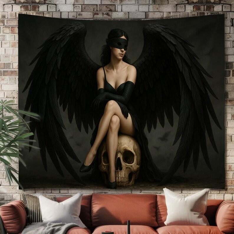Dark Angel tapestry 75x100 чёрный
