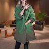 Trendy Thickened Stand Collar Cotton Jacket Women Versatile Slim Fit Winter Coat Reversible Warm Outerwear