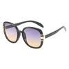 Stylish Purple Gradient Woman Sunglasses Latest Brand Design Unisex Square Shades Plastic Frames Retro Women Sunglasses