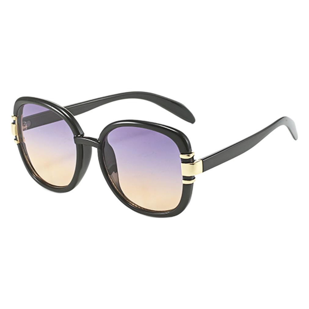 Stylish Purple Gradient Woman Sunglasses Latest Brand Design Unisex Square Shades Plastic Frames Retro Women Sunglasses