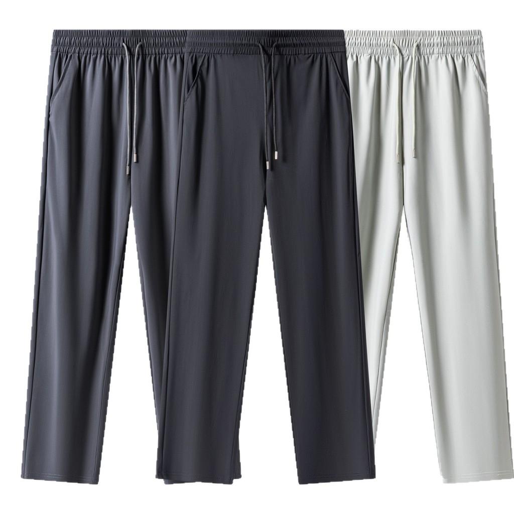 Summer Breathable Nylon Mens Athletic Pants With High Elasticity For Casual Wear