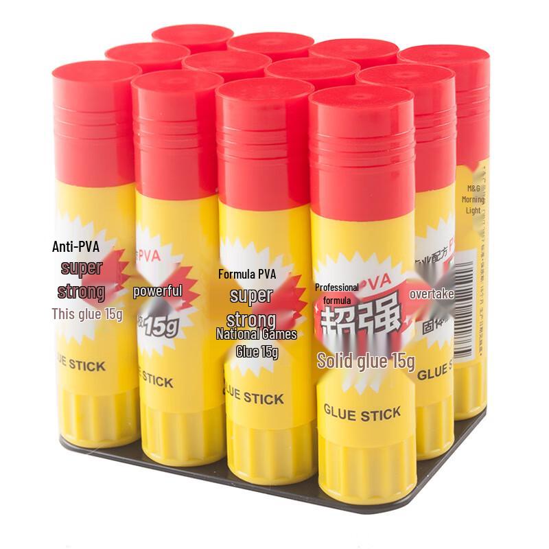M&G Super Strong 15g Glue Sticks, 12-Pack
