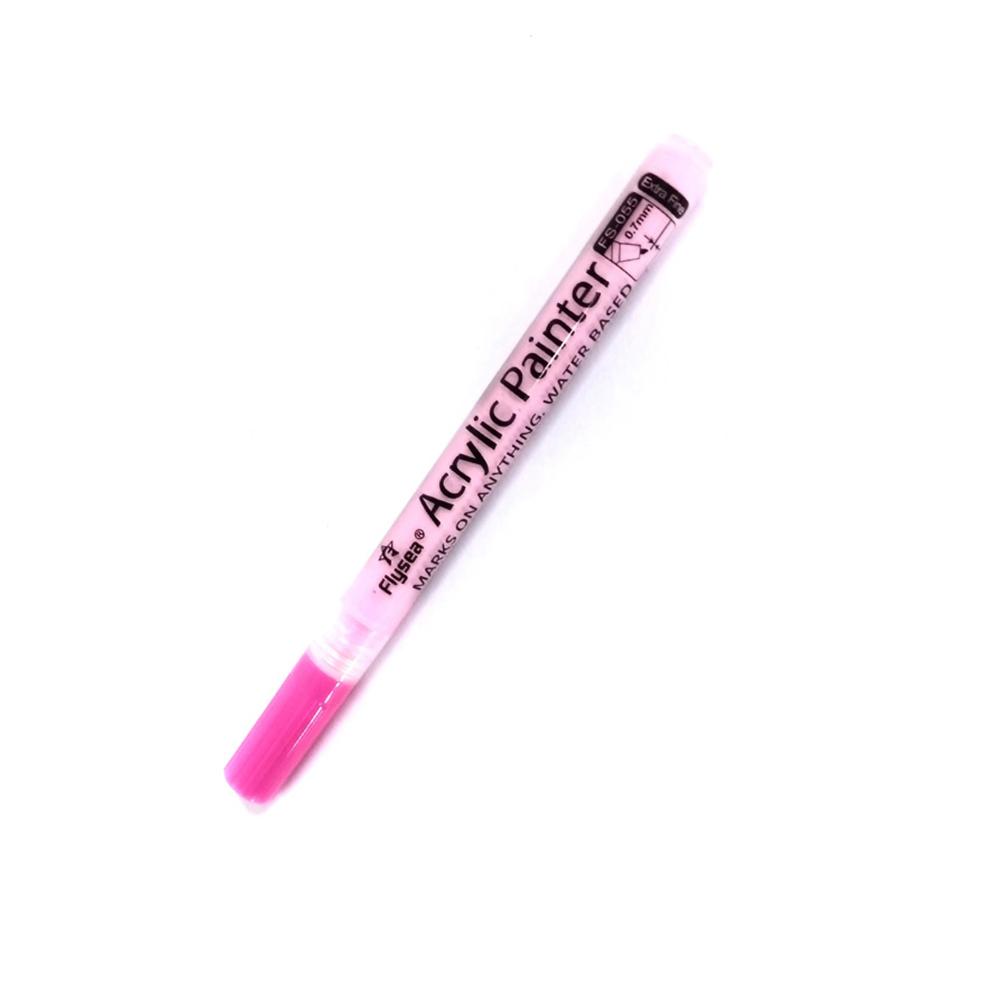 Golfclub Wissel Pen Acryl Inkt Pennen Verf Markers Pen Met Sterke Zonwering Waterdicht Dekkend Vermogen Golf Accessoires roze