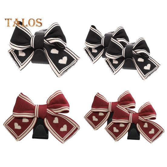 1/2 Stück Auto-Kopfstützenhaken, Handtaschen-Aufhänger, universell, einfache Installation, süßes Schleifen-Design, Aufbewahrungshaken, Auto-Innendekoration