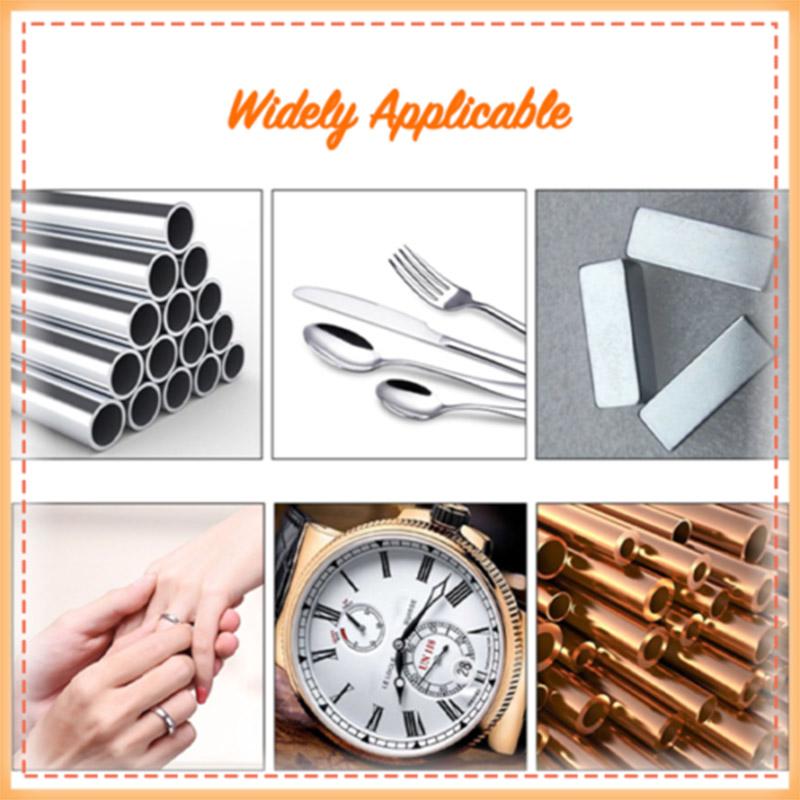 3 Stück Metallpolitur Reinigungscreme Edelstahl Glas Keramik Metallpolitur für Autos Motorräder Yachten