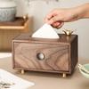 Solid Wood Tissue Box Paper Storage Boxes Wooden Napkin Box Handkerchief Organizers Bedroom Table Decoration Kitchen Accessories