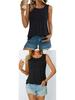 Women's Striped Sleeveless Loose Top - Round Neck, Spring/Summer Fashion