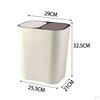 18L Trash Can Household Garbage Bin Rubbish Storage Bucket Office Wastebasket for Bedroom, Rvs,