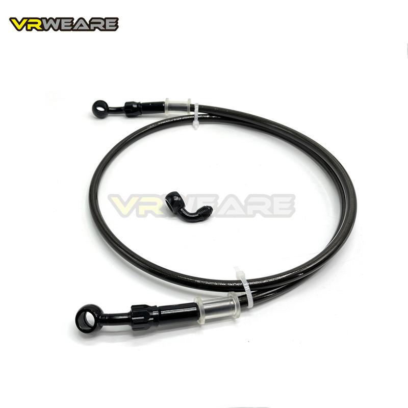 Motorrad Bremsleitung Edelstahl Geflochtene Bremsleitung mit 360 Grad drehbarem Banjo Passend für ATV Pit Dirt Street Racing Bike
