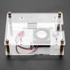 Acrylic PMMA Enclosure Box Protective Case Cooling Fan for Raspberry Pi 2 3 Model B and Pi B