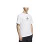 adidas Panda Print Round Neck Short Sleeve T-Shirt Men Tops White HS4397