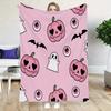 Halloween Themed Flannel Blanket - Cozy Soft 280gsm Holiday Throw