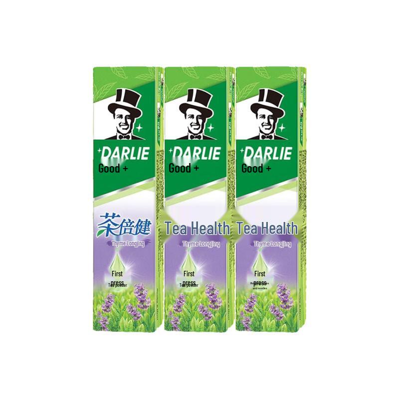 Hawley Darlie Tea Tree Fresh Toothpaste Longjing Thyme 3x140g with Vinda Tissues