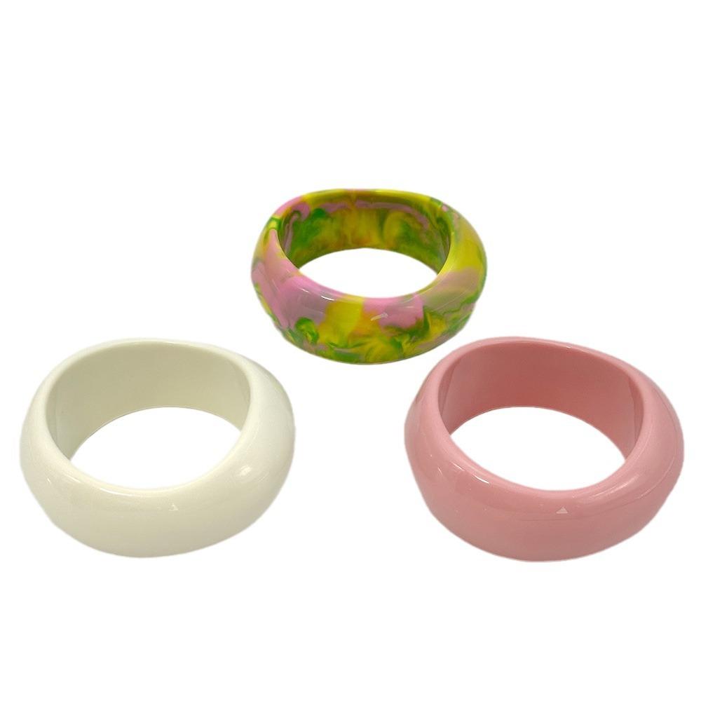 Bohemian Wide Cuff Bracelets Exaggerated Retro  Hand Ring Creative Acrylic Bangle  Decoration