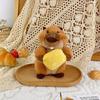 Cute Creative Groundhog Plush Pendant Cartoon Stuffed Animal Doll Keychain Backpack Hanging Decoration Keyring Gifts