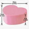 Pink Color Heart Shape Jewelry Box Small Size Plastic Jewelry Organizer Case With Mirror Portable Jewelry Storage Box