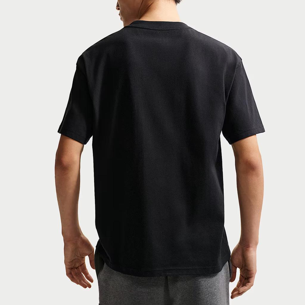Nike Sportswear T Shirts Men's Black Crew Neck Moderate IH1150-010