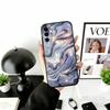 Metallic Pattern Phone Case For Samsung Galaxy A73,A72,A71,A70,A53,A52,A51,Soft Silicone Black Cover