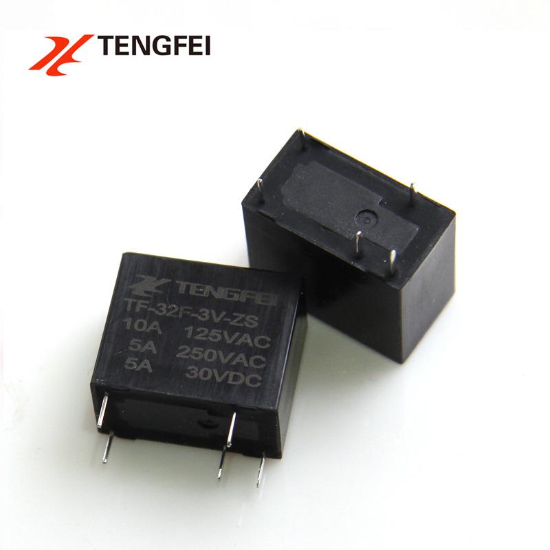 Tengfei 32F5A5 Foot Relay: 5V/12V/24V Small Power Relay (JZC-32F012-ZS3)