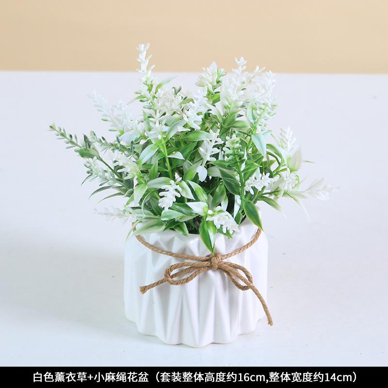 Simulated Potted Plants, Plastic False Flower Ornaments, Artificial Plants Bonsai Dining Table Decorations, Photography Props