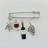 Rotwein Glas Broschen Pin - Anti-Exposure Kleidung Accessoire