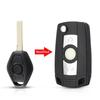 KEYYOU Modified Car Key Shell Case For BMW E38 E39 E46 7 Series X3 X5 Z3 Z4 HU92/HU58 Blade 3 Buttons Cover Keyless Case Fob
