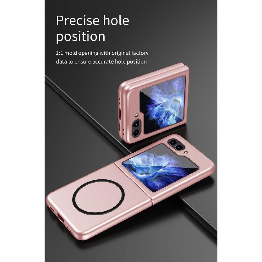 Suitable for Samsung Galaxy Z Flip8 phone case, magnetic skin-feel, foldable screen, full protection, anti-drop cover
