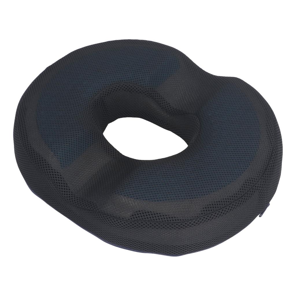 Donut Gel Cushion Pad Ease Discomfort Ergonomic Prostate Surgery Recovery Cushion for Tailbone Black 2U