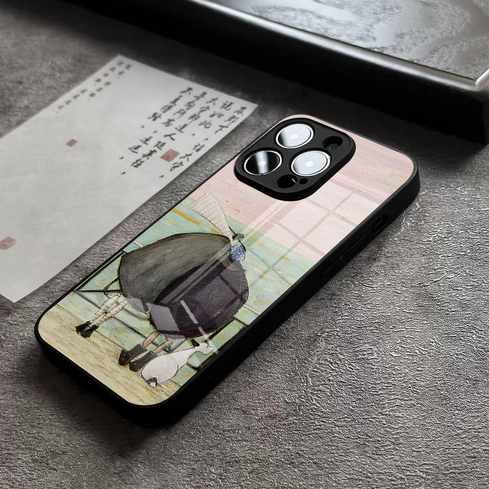 

Sam Tof Phone Case For IPhone 17 Pro Max 14 Pro 15 12 11 13 Mini X XR XS 16 Plus SE Glass Cover iPhone14 Pro