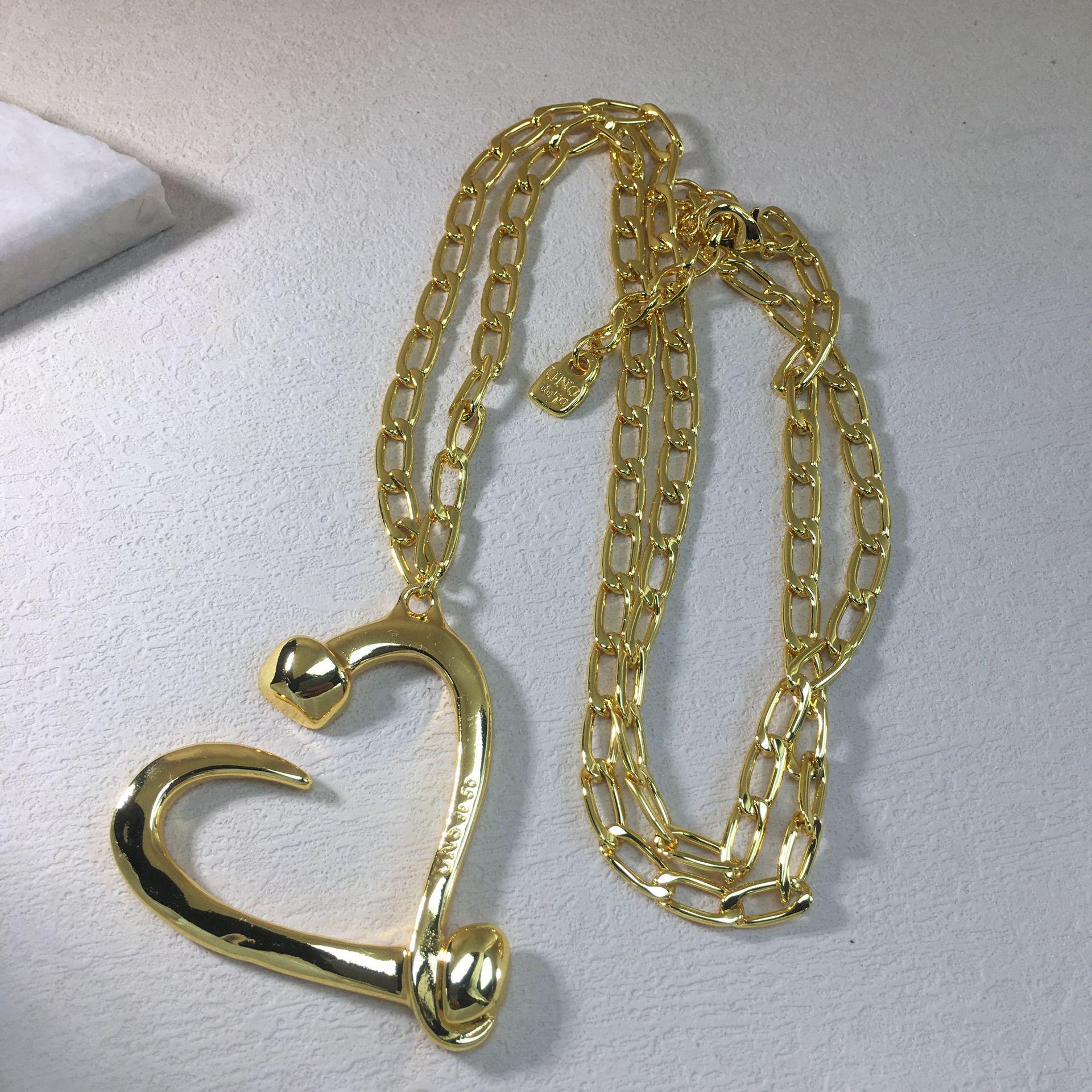 2024 UNOde50 European & American Trendy Heart-Shaped Necklace - High Quality Women s Romantic Jewelry Gift