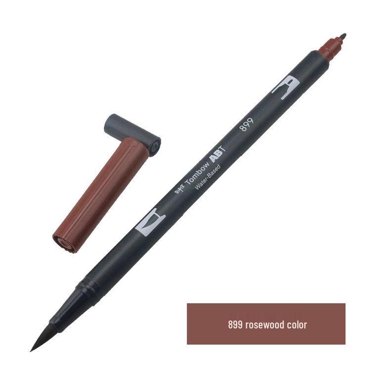 Tombow ABT Warm Color Double-Ended Watercolor Brush Pen for Students