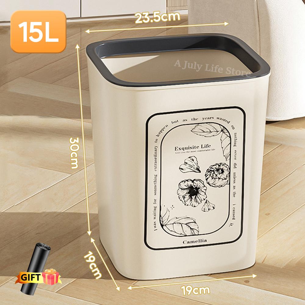 

10/15л мусорное ведро пластиковая корзина для мусора мусорный контейнер контейнер для ванной комнаты офиса спальни кухни дома детской комнаты квадратный