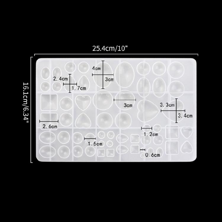 Gem Jewelry Silicone Casting Mold for DIY Crystal Stone Handmade Cake Decoration
