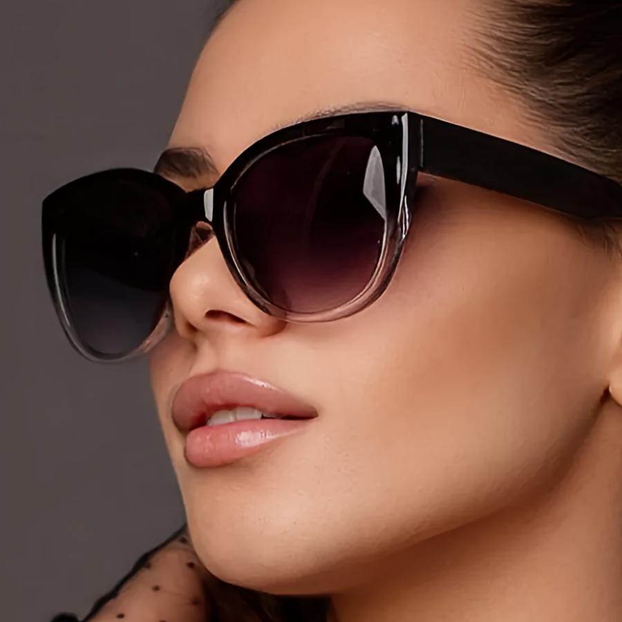 Cat Eye Gradient Fashion Sunglasses for Women Vintage Shades Eyewear for Outdoor Hiking