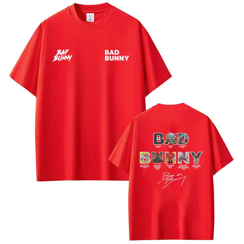 Bad Bunny Album Cover Tshirt Debi Remove More Photos DTMF Men Women Luxury Fashion Retro Hiphop Style Oversized Tshirt