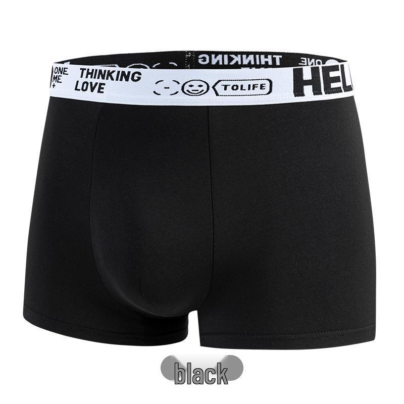 

Мужские быстросохнущие хлопковые боксеры - Тренд Осень/Зима 2024, Универсальные спортивные брифы для подростков L