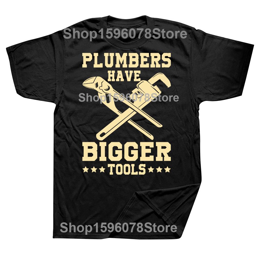 Funny Plumber Plumbing T-Shirt Summer Men Women Clothing Fashion T Shirts Cotton Short Sleeve Oversized Loose T-shirt Tops