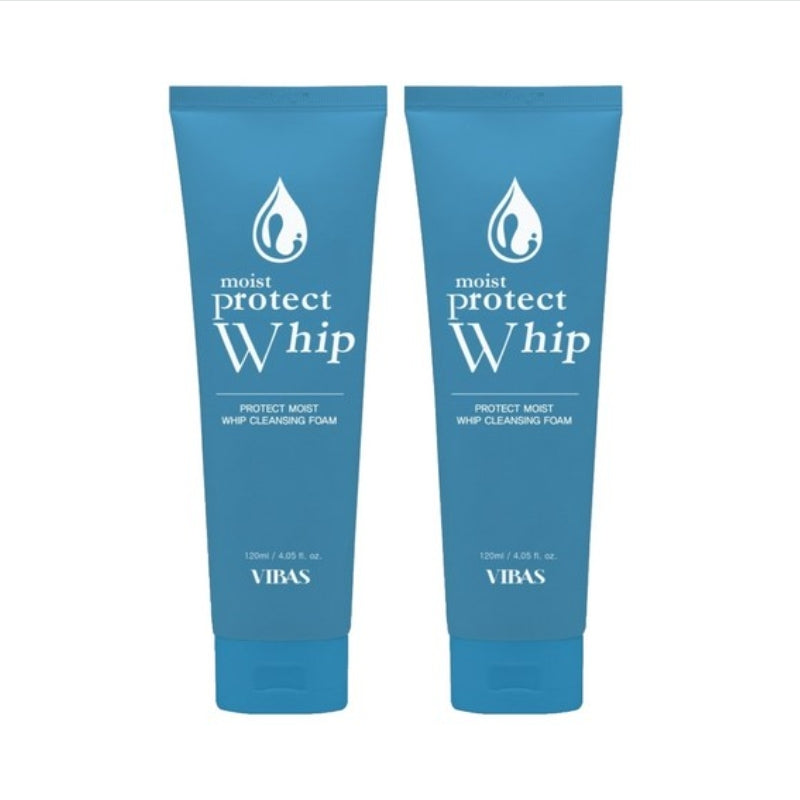 VIBAS Protect Moist Whip Cleansing Foam 120ml*2Pcs/4Pcs 2Pcs
