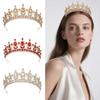 Princess Baroque Wedding Hair Tiara Jewelry Headpieces Crystal Bridal Tiara Crown High-end Rhinestone Diadem Veil Tiaras Dance