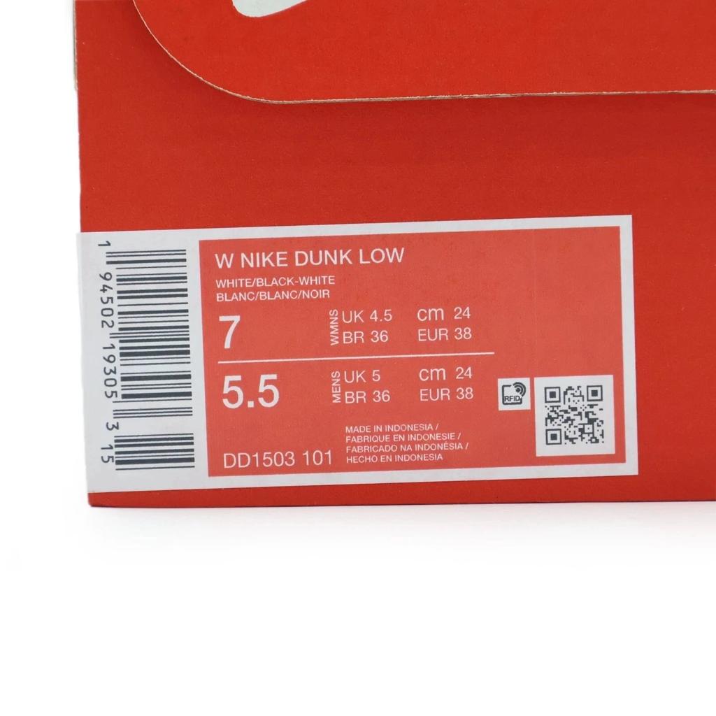 DD1503-101 Nike Dunk Low White Black Panda (Women's)