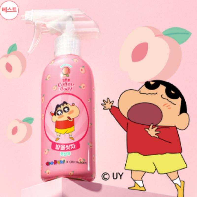 [Shin-chan Edition] On The Body Cotton Fußshampoo 385ml Limited Edition Pfirsich