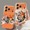 Apple 11promax Fox Rabbit Transparent 11 Sets 11 Cartoon 11 Soft 11 Couple Crazy Animal City Mobile Phone Case
