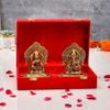 Articles Cadeaux Métal Laxmi Lakshmi Ganesh pour Entreprise, Anniversaire, Cadeau de Mariage, Pendaison de Crémaillère avec Emballage Boîte Velours (Lot de 1)