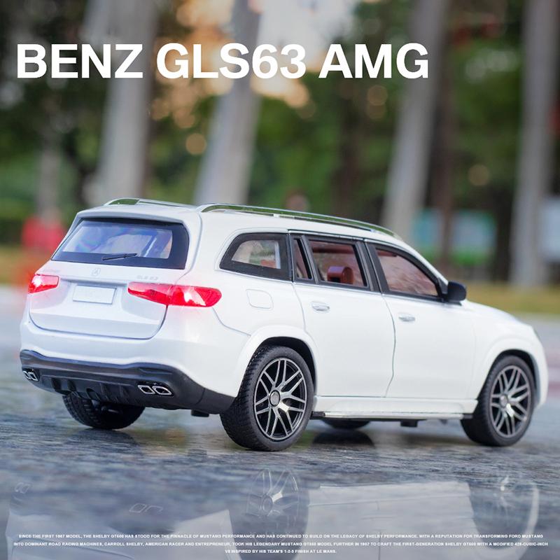 Simulation 1:24 Mercedes Benz GLS63 AMG SUV Alloy Diecast Model Sound & Light Series Children's Toy Kids Gift Birthday Present