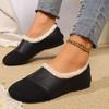 Women's Fleece-Lined Loafer 2025 Winter New Arrival Vintage-Style Round-Toe Soft-Sole Soft Leather Slip-On Warm Cotton Boots