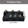 MDST100A Three Phase Rectifier Bridge Module 100A High Current Full Waved Rectification Coppered Base Design
