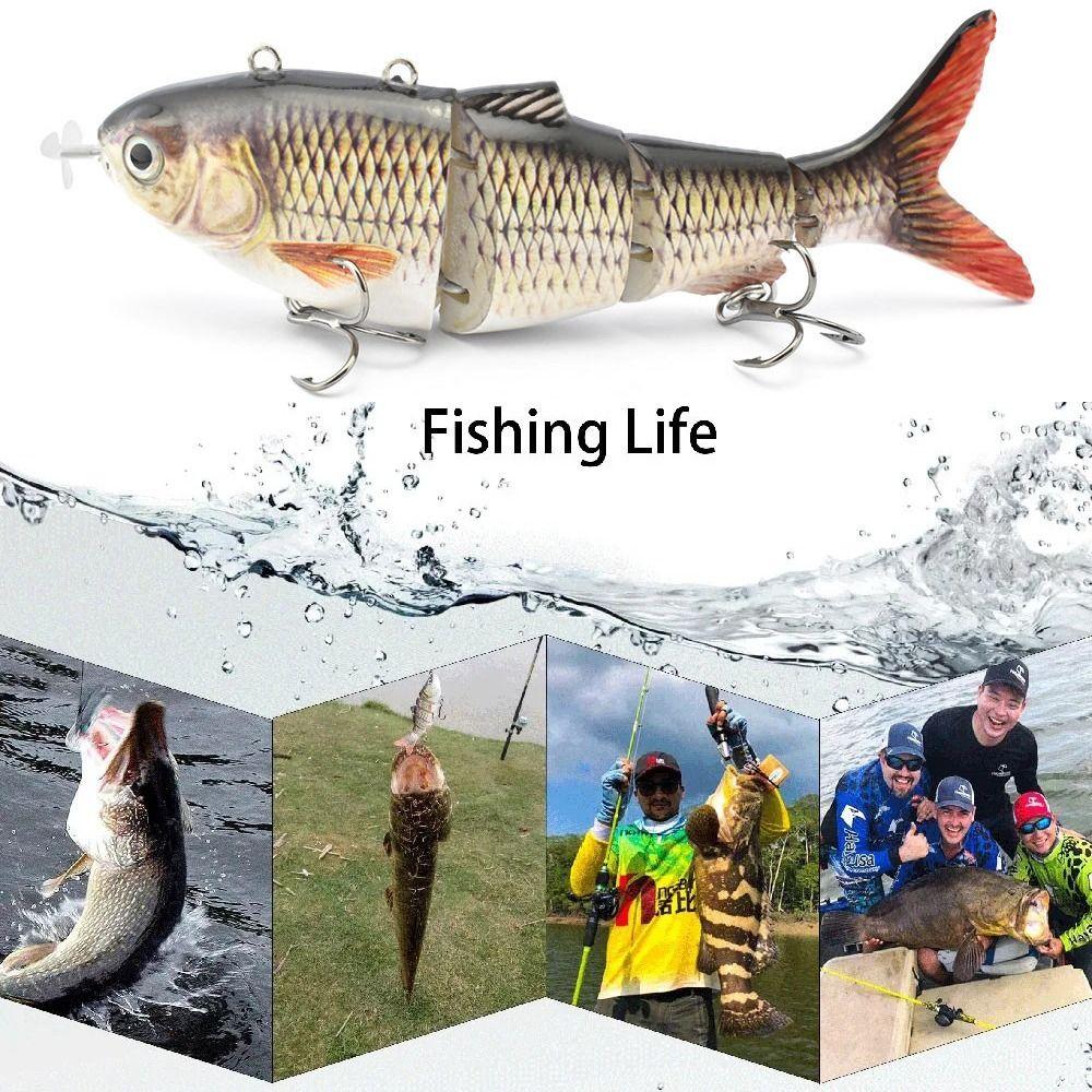 3D Fishing Baits Kit Bionic Fish Swimbait Hard Fishing Lure  Freshwater Saltwater