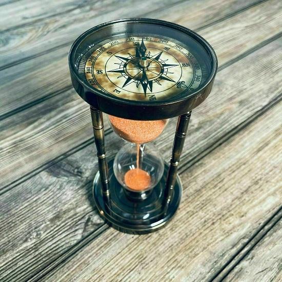 Clepsidră Nautică Vintage Busolă Cronometru Busolă Antică Clepsidră Cadou