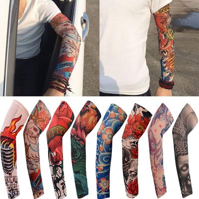 Sport UV Protection Summer Cooling Sun Protection Flower Arm Sleeves Tattoo Arm Sleeves Arm Cover